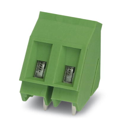 Phoenix Contact PCB Terminal Block; GSMKDS 3/ 3-7.62; 3 Positions; 24A; 630V; #24 - 12; Screw w/ Tension Sleeve Connection; Green